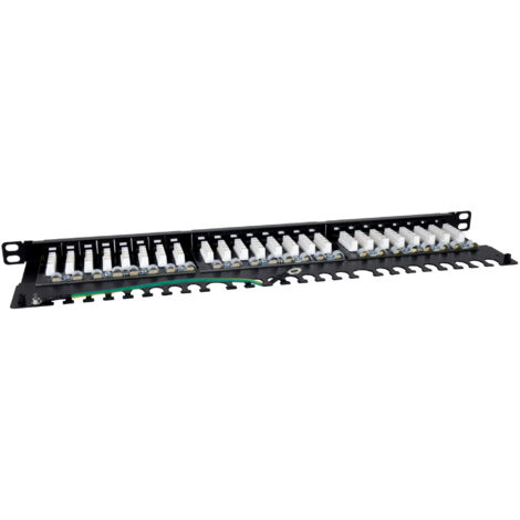 Patch Panel Phasak PU 4811/ 24 Puertos/ Cat.6A/ Altura 0.5U (1/4)