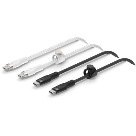 Belkin PRO Flex Silikon-Kabel, USB-C/USB-C 2.0, 1m, Doppelpack (1/2)