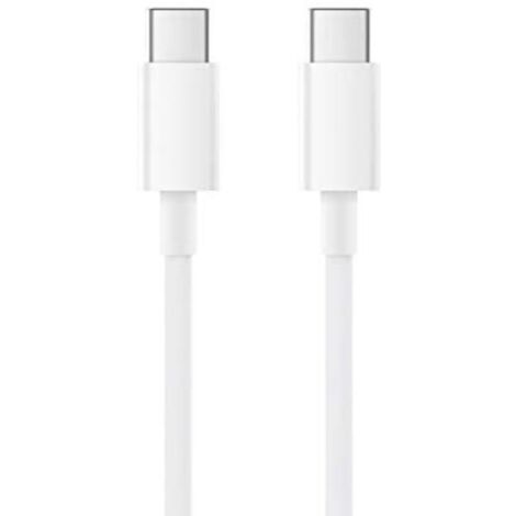 Cable USB 2.0 Tipo C Xiaomi SJV4108GL/ USB Tipo-C Macho - USB Tipo-C Macho/ 1.5m/ Blanco