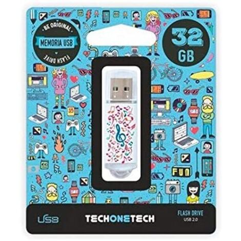 Pendrive 32GB Tech One Tech Music Dream USB 2.0 (1/2)