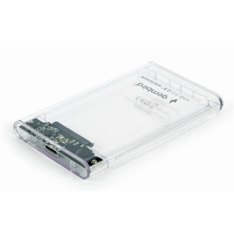 CARCASA DISCO DURO GEMBIRD SATA USB 3.0 2,5 TRANSPARENTE (1/3)