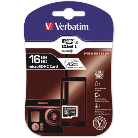 VERBATIM MICROSDHC C10/U1 16GB (1/5)