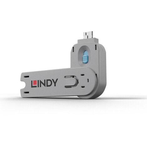 USB TYPE A PORT BLOCKER KEY  BLUE (1/4)