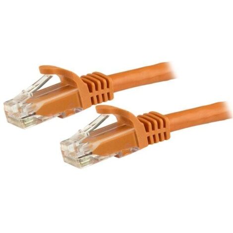 StarTech.com Cable de Red Ethernet Cat6 Snagless de 3m Naranja - Cable Patch RJ45 UTP