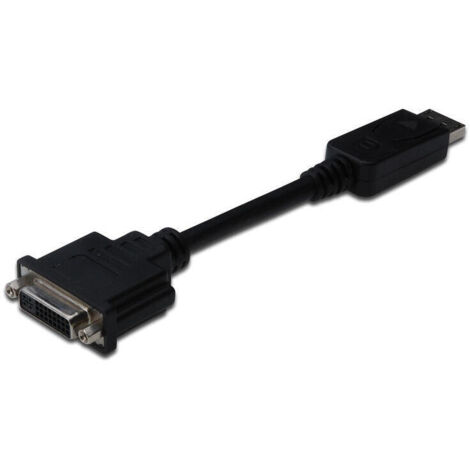 DIGITUS DisplayPort - DVI Adapt/ Converter, DP-DVI, 15cm, black