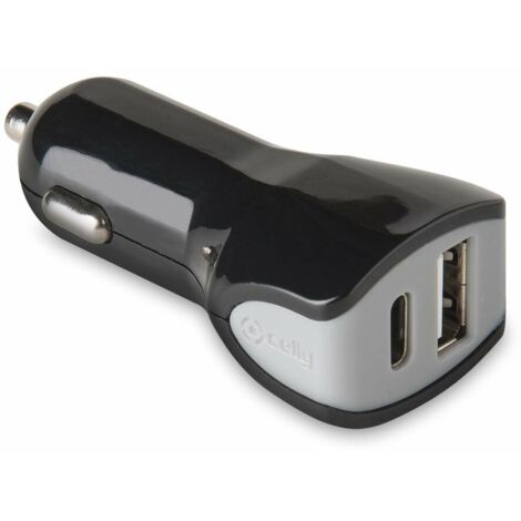 Cargador de Coche Celly   Negro 17 W (1/4)