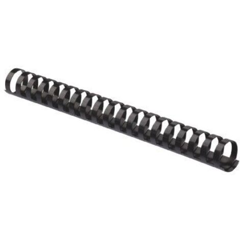 PACK 100 CANUTILLOS PLASTICO 19MM. NEGRO FELLOWES 5347705 (1/5)