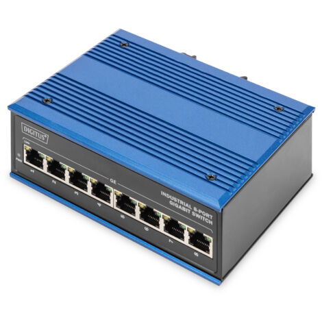 Digitus switch industrial 8 puertos gigabit rango temperatura extendido (1/2)