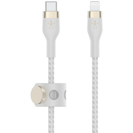 Cable USB-C a Lightning Belkin CAA011BT2MWH 2 m Blanco (1/4)