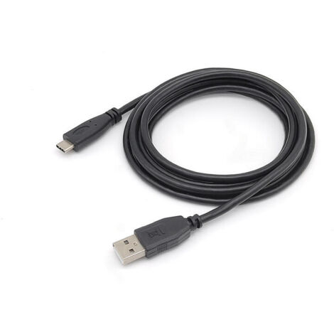 CABLE 2.0 USB-A MACHO USB-C MACHO 2M TRANSFERENCIA 480MBPS COLOR NEGRO (1/3)