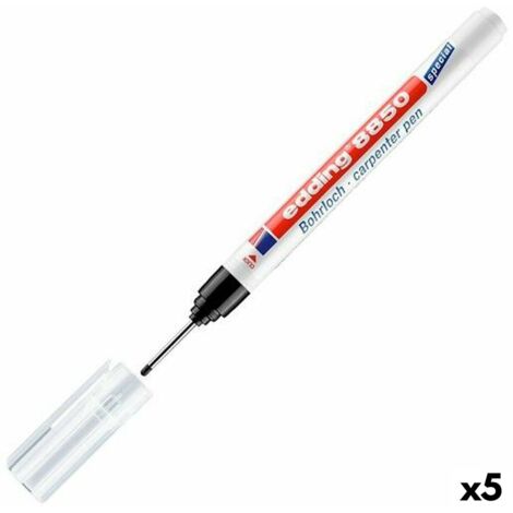EDDING MARCADOR PERMANENTE PARA TALADROS 8850 NEGRO -5UD-