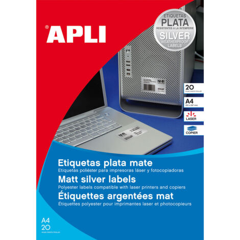 APLI 01227 etiqueta de impresora Blanco Etiqueta para impresora autoadhesiva (1/2)