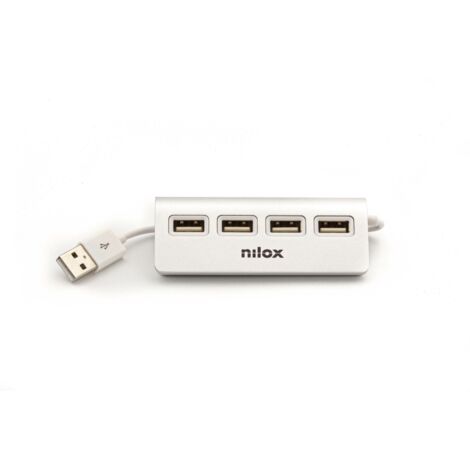 HUB NILOX 4x USB 2.0 BLANCO (1/5)