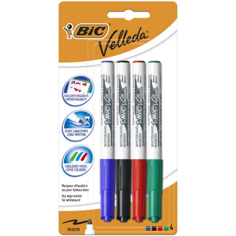 Marcadores BIC Velleda Whiteboard Multic (1/2)