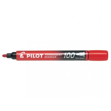 MARCADOR PERMANENTE PUNTA CONICA SCA-100 ROJO PILOT SCA-100-R
