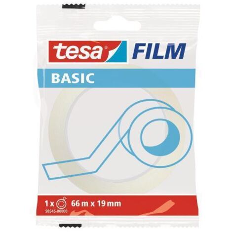 CINTA ADHESIVA TRANSLÚCIDA BASIC 19MM.X66M. TESA 58545-0000