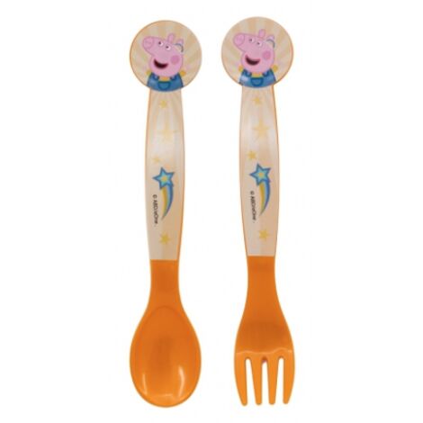 Set de 2 cubiertos plastico polipropileno de Peppa Pig &39Kindness Counts&39 (0/24)