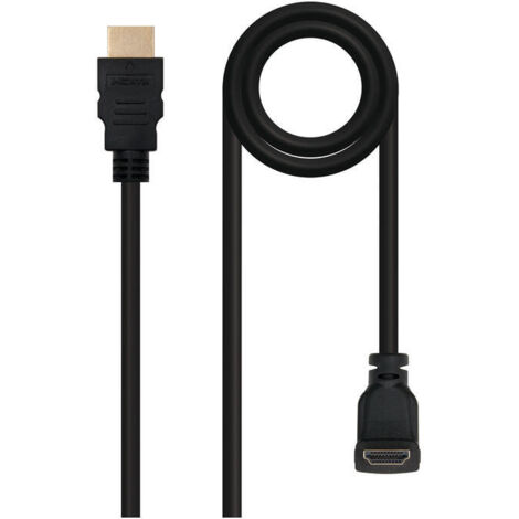 Nanocable CABLE HDMI ACODADO V1.4 (ALTA VELOCIDAD / HEC), A/M-A/M, 1.8 M (1/4)