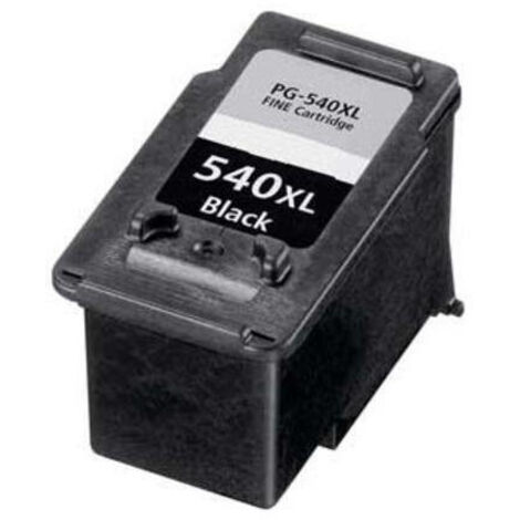 Cartucho de tinta remanufacturado Canon PG540XL (5222B005/5225B005) de alta calidad, que muestra el nivel de tinta.
Adecuado para uso en las siguient
