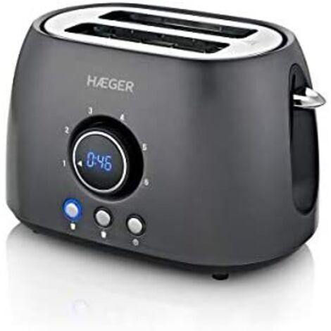 Tostadora Haeger TO-08D.012A Negro 800 W