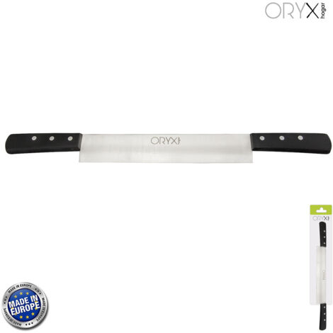 Cuchillo Grenoble Quesero 2 Mangos Hoja Acero Inoxidable 25 cm. Negro (1/5)