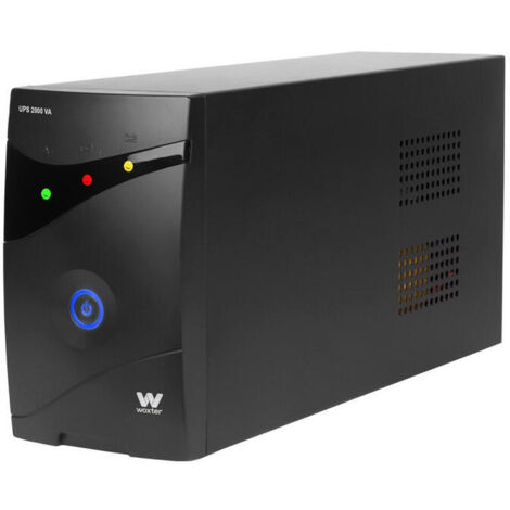 SAI LINEA INTERACTIVA WOXTER UPS 2000 VA 1200W 2XSCHUKO DISPLAY LED FUNCION AVR CARCASA METALICA NEGRO PE26-162