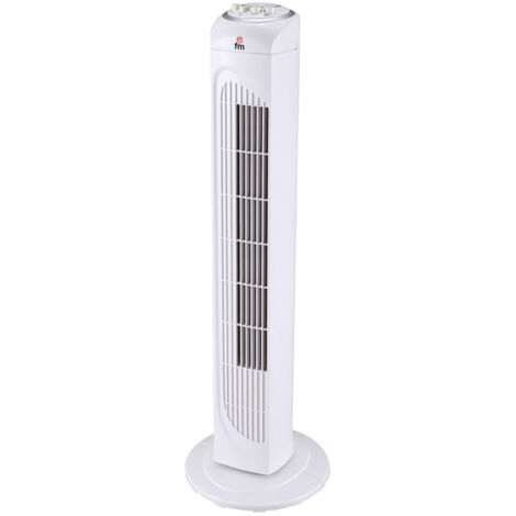 VENTILADOR FM VTR20 DE TORRE (ALTURA 76CM.) 3 VELOCID. OSCILANTE, TEMPORIZADOR 120 MIN. 45W.