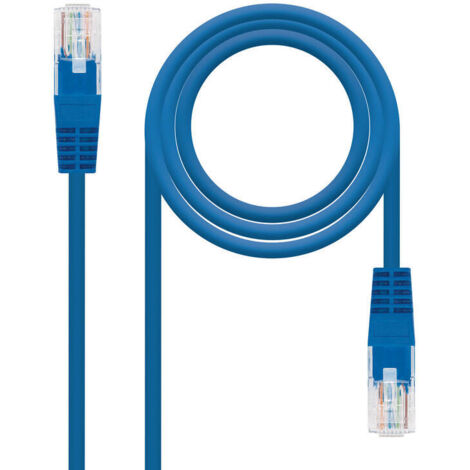 Cable de Red RJ45 UTP Nanocable 10.20.0400-L25-BL Cat.6/ 25cm/ Azul