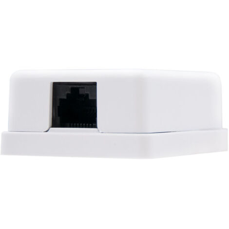 ROSETA DE SUPERFICIE PARA RJ45 CAT.6 UTP 1 TOMA BLANCONANOCABLE 10.21.1501