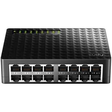 Cudy FS1016D switch Fast Ethernet (10/100) Negro (1/3)
