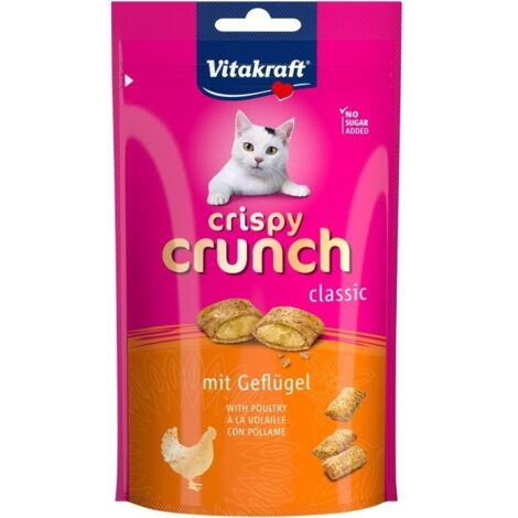 VITAKRAFT CRISPY CRUNCH premio de aves de corral para gatos 60 g