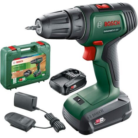 CORDLESS DRILL / SCREWDRIVER WITH TWO GEARS Universal Drill 18V