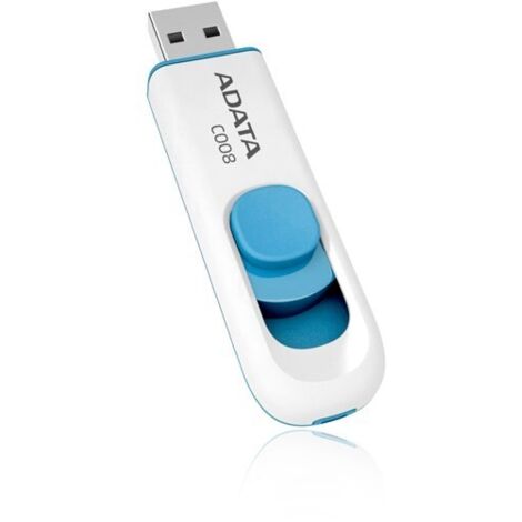 Memoria USB Adata AC008-64G-RWE 64 GB Blanco (1/2)