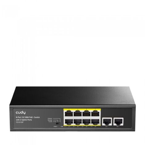 Switch 8 puertos PoE+ 10/100Mb 120W (1/5)
