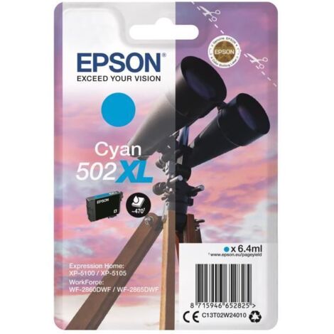 EPSON Singlepack Cyan 502XL Ink (1/3)
