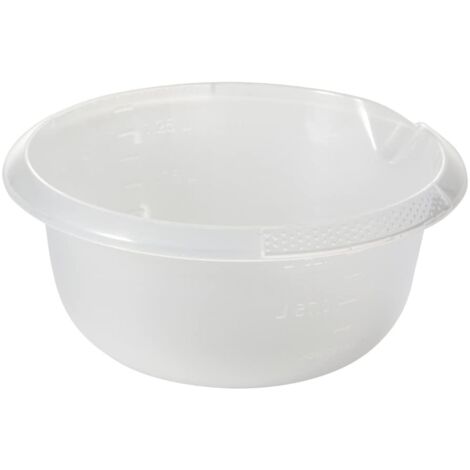 Bol Universal con Boquilla, Redondo, 1,5 l, Ø 20 cm, Björk, Transparente