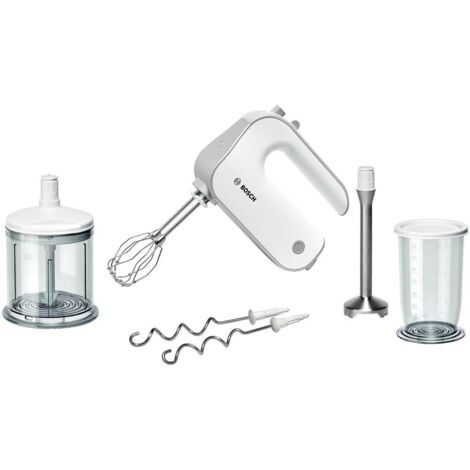 BATIDORA REPOSTERIA BOSCH MFQ4080  - 500W - 5 VELOCIDADES+TURBO - 2 VARILLAS+2 GARFIOS AMASADORES - PICADOR - BASO DE MEZCLAS - EMPUÑADURA ERGONÓMICA