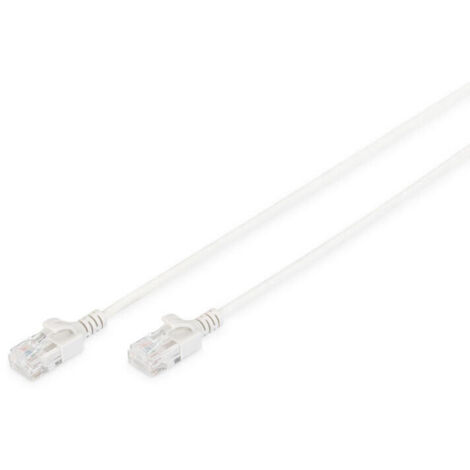 DIGITUS CAT 6 U/UTP Slim Patchkabel, 2m, grau (1/2)