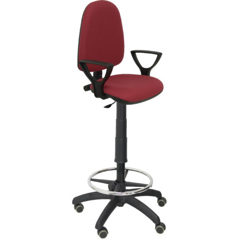 Taburete Ayna bali Piqueras y Crespo T04CP Rojo Granate PVC
