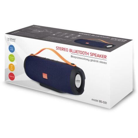 ALTAVOZ PORTATIL BLUETOOTH 10W AZUL SAVIO BS-021 (1/3)