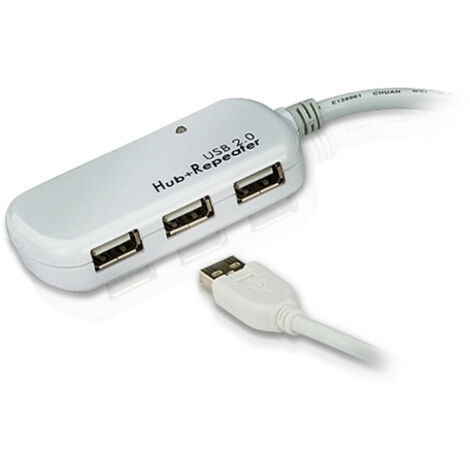 ATEN Cable extensor USB 2.0 de 12 m con hub de cuatro puertos (soporta conexión en cadena hasta 60 m) (1/2)