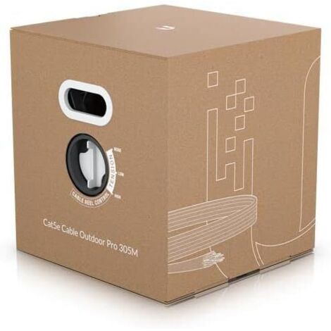 Ubiquiti Networks UACC-Cable-C5e-Outdoor-Pro-305M-W Cable de 305m categor&iacute a 5e para exteriores dise&ntilde ado para resistir los da&ntilde os (1/4)
