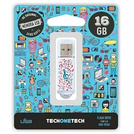 Pendrive 16GB Tech One Tech Music Dream USB 2.0 (1/3)