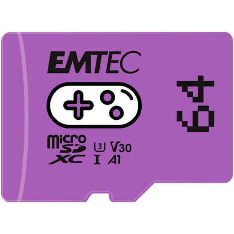 CARD Emtec m64GB UHS-I U3 V30 A1 Gaming Purple (1/3)
