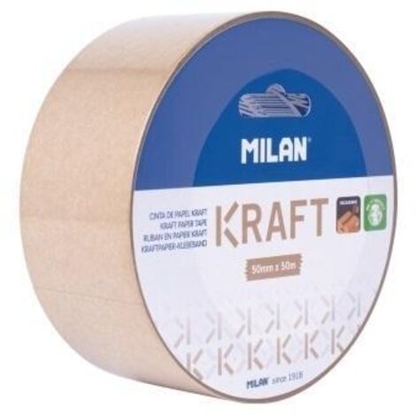 Cinta de embalaje Kraft MILAN 50 mm x 66 m: resistente y ecológica