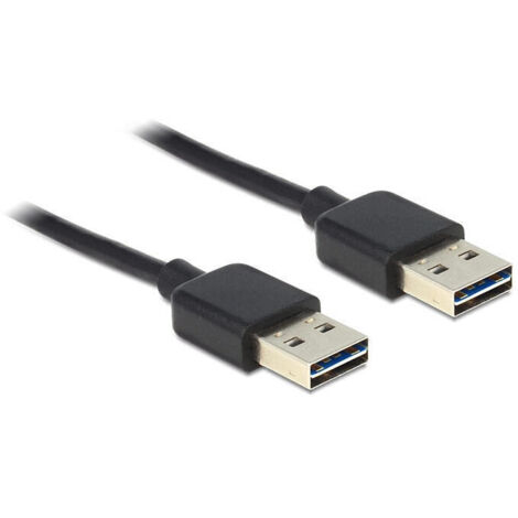 Delock Cable EASY-USB 2.0 Type-A macho  EASY-USB 2.0 Type-A macho de 2 m negro (1/2)