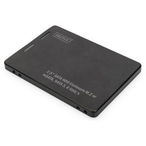 DIGITUS Adaptador para SATA/HDD 2.5" M.2/mSATA SATA 3.6 Gbit/s Aluminio (1/4)
