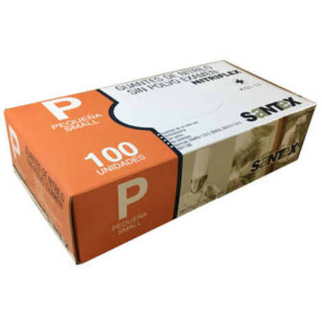 GUANTE NITRILO SIN POLVO NITRIFLEX AZUL (100UN) T P - GD20B