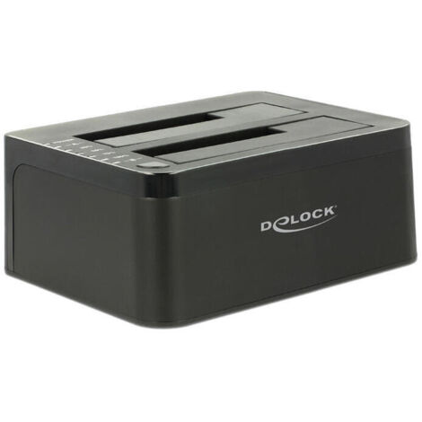 Delock unidad de disco duro sata en base de conexiones dual  usb 3.0 con funciÃ³n clonar (1/4)