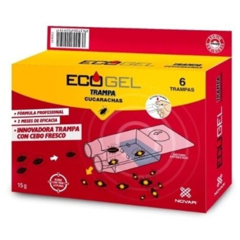 Ecogel Cucarachas Trampa Cucarachas 15 Gramos (Caja 6 Unidades)